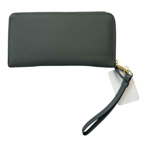 NWT Joy Mangano “Clothes It All” Leather RFID Wristlet Wallet – Gray - Picture 4 of 4